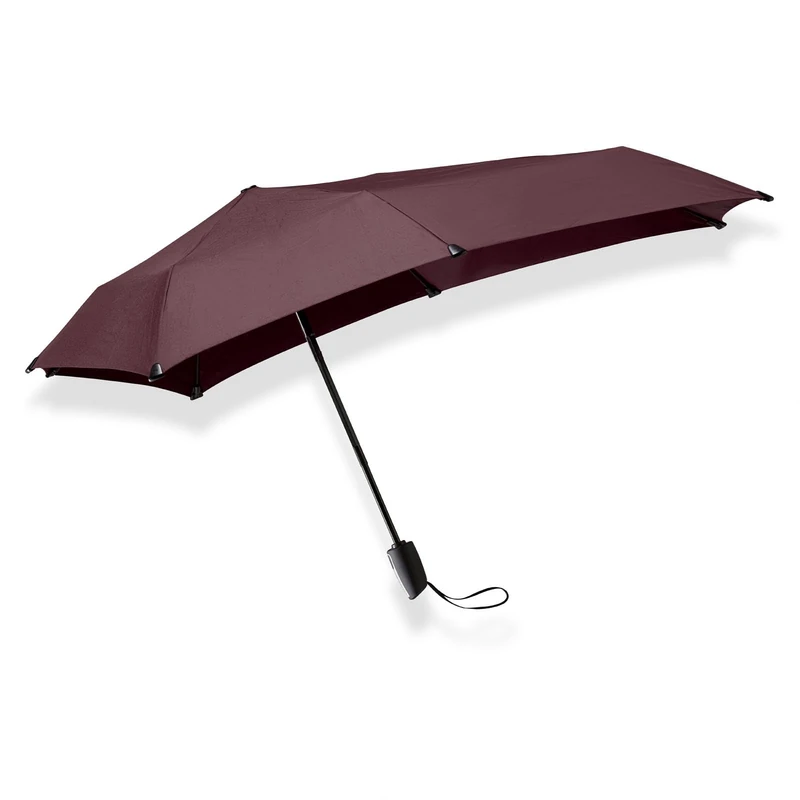 SENZ ° Mini Automatic Folding Storm Umbrella, Eggplant, Dark Purple