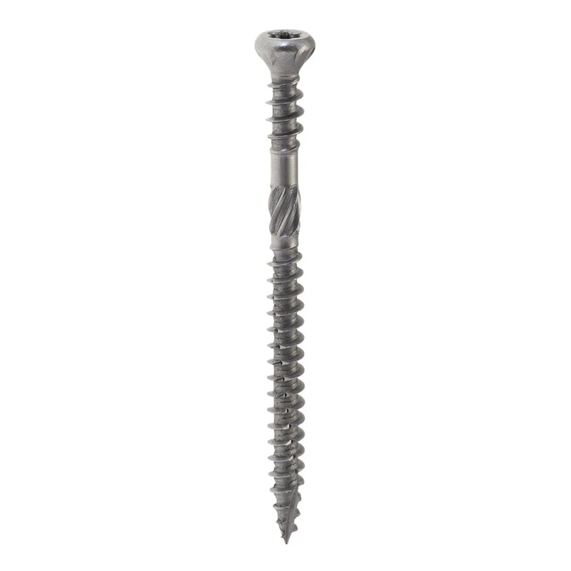 Starblock - Terrace screws, 5x70, A2 stainless steel, Double thread, Reduced head, Torx footprint, FixBox of 500