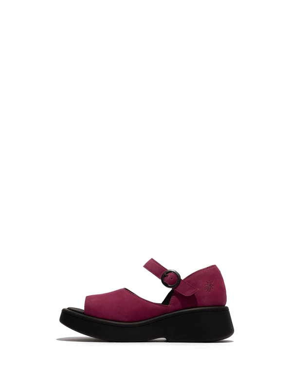 Fly London MUXI204FLY Women's Sandal, Berry