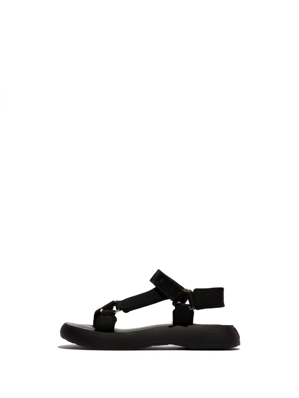 Fly London Women's BREY282FLY Sandal, Black, 9 UK