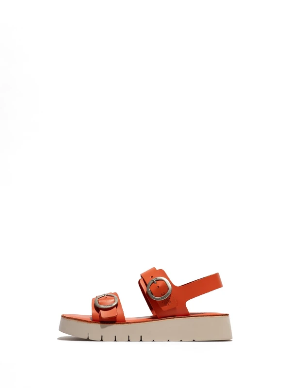 Fly London SOLB260FLY Women's Sandal, Scarlet