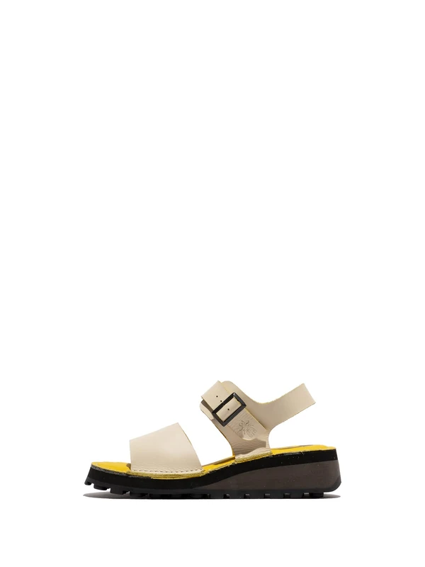 Fly London HOIK557FLU Women's Sandal, Panna/yellow