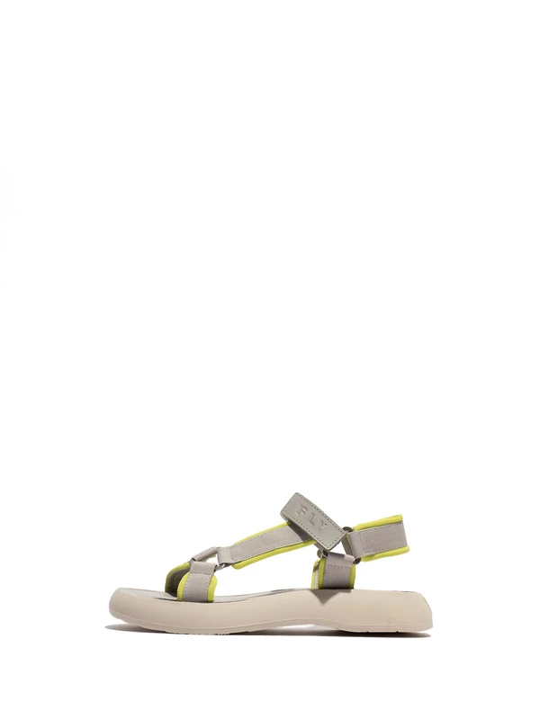 Fly London Women's BREY282FLY Sandal, Lemon/Cloud, 6 UK
