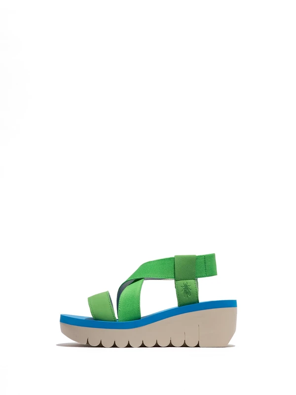 Fly London YABI922FLY Women's Sandal, Pistachio/pistachio/azurre - Image 1