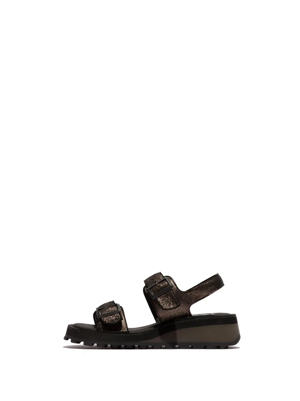 Fly London HEIF558FLY Women's Sandal, Graphite