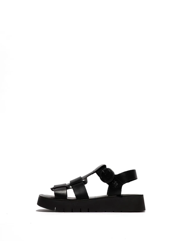Fly London SUDY246FLY Women's Sandal, Black
