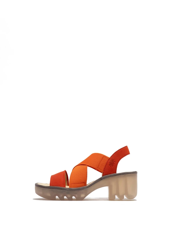 Fly London TAJI502FLY Women's Sandal, Poppy orange