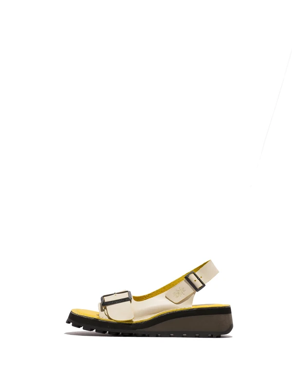 Fly London HILU555FLY Women's Sandal, Panna/yellow