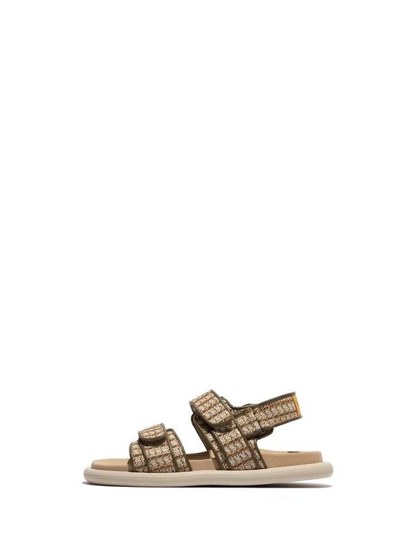 Fly London Women's PAAV228FLY Sandal, Khaki/Bumblebee, 4 UK