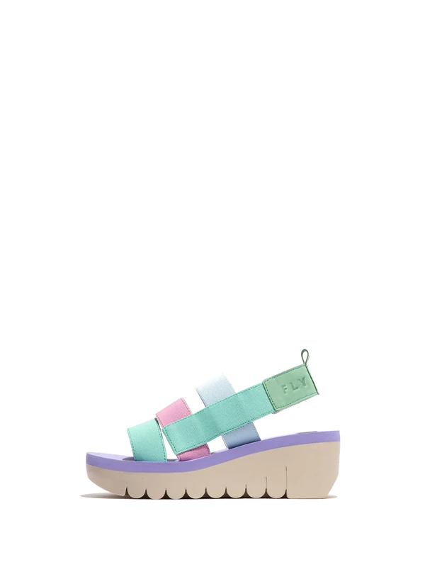 Fly London YERE847FLY Women's Sandal, Spearmint/multicolor/spearmint - Image 1
