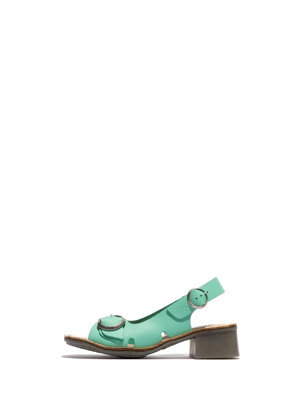 Fly London EDOV237FLY Women's Sandal, Spearmint/natural