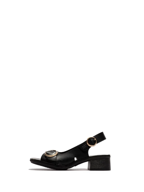 Fly London Women's EDOV237FLY Sandal, Black, 5 UK