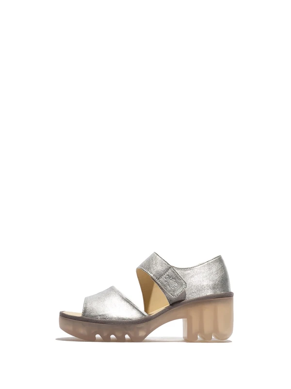 Fly London Women's TAAR558FLY Sandal, Silver, 8 UK