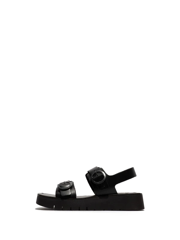 Fly London SOLB260FLY Women's Sandal, Black