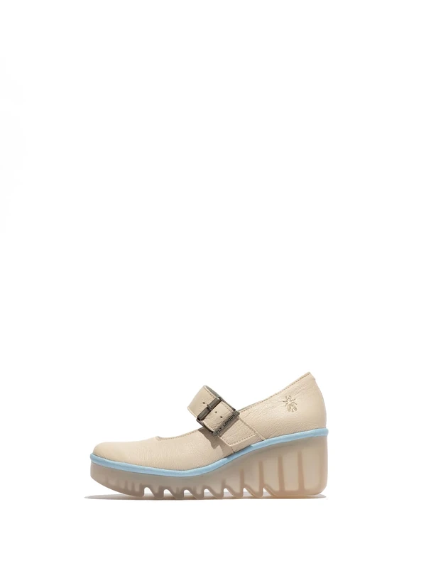 Fly London Women's BORY564FLY Wedges, Offwhite, 9 UK
