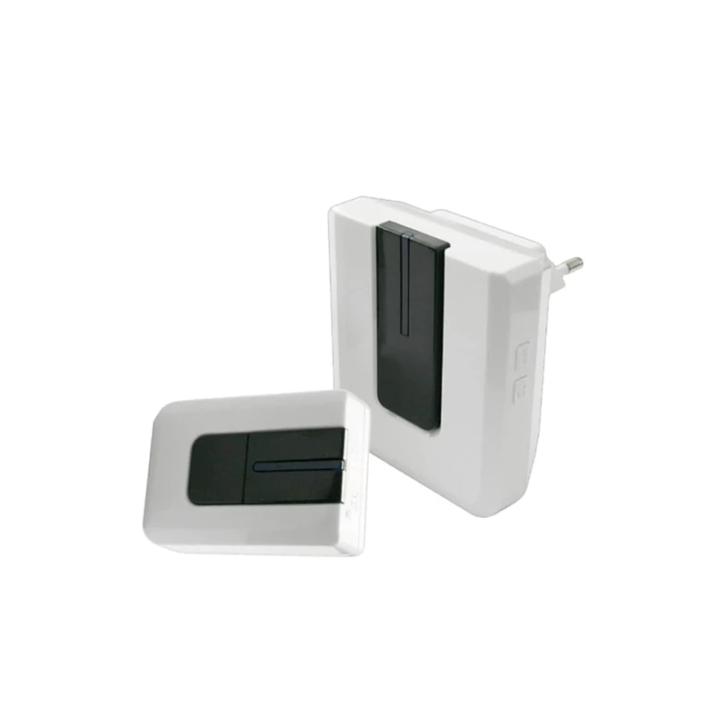 Glowster 250M Range Digital Wireless Doorbell with Customizable Sound Ideal for Homes and Offices, Monochrome