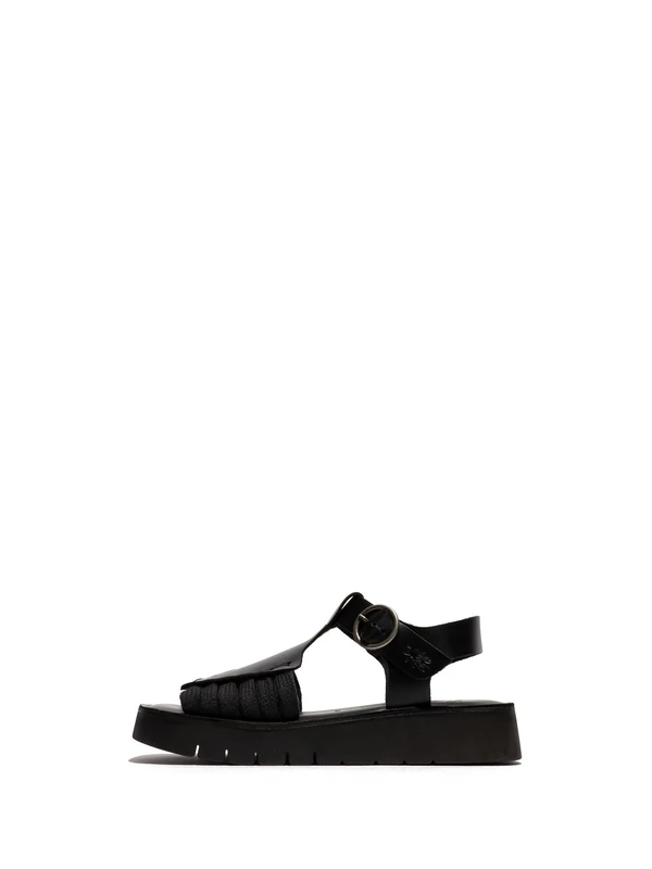 Fly London SARF251FLY Women's Sandal, Black