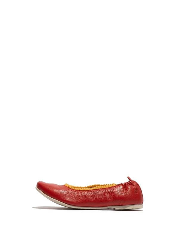 Fly London Women's GOIL222FLY Flat, Devil Red/Yellow, 8 UK