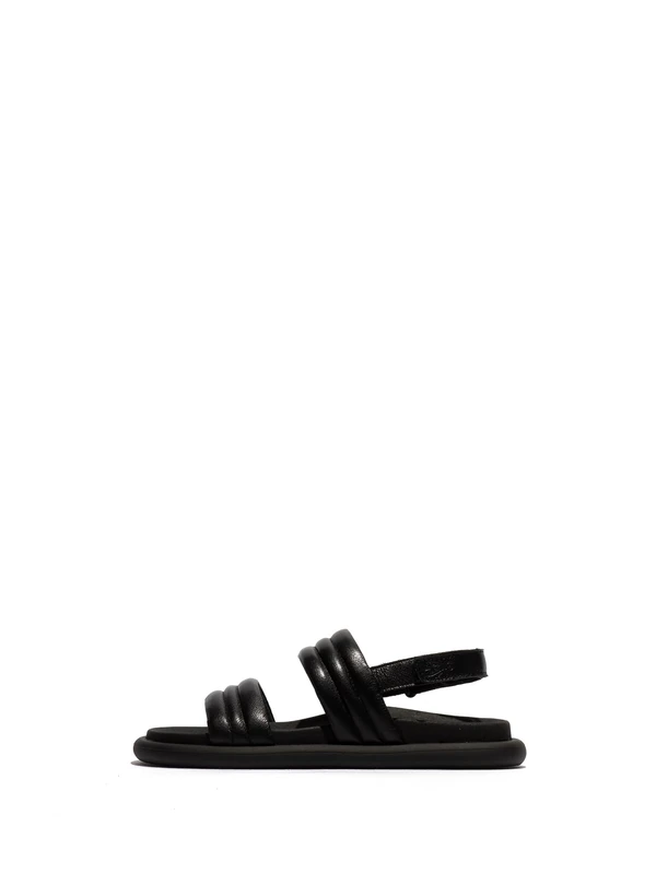 Fly London Women's POUL231FLY Sandal, Black, 6 UK
