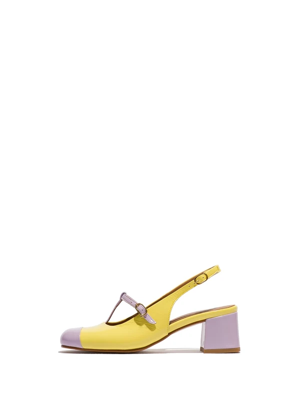 Fly London SOLN083FLY Women's Shoes, Violet/Lemon