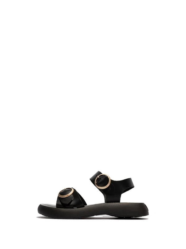 Fly London BUNK604FLY Women's Sandal, Black