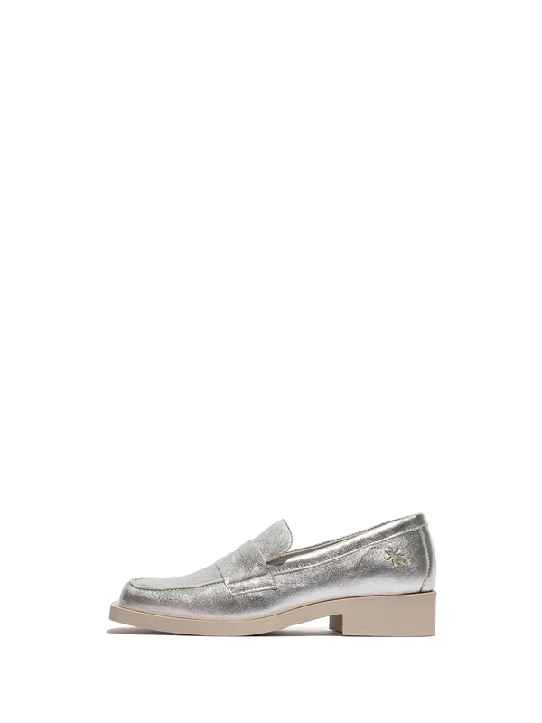 Fly London Women's REIF194FLY Loafers, Silver, 9 UK