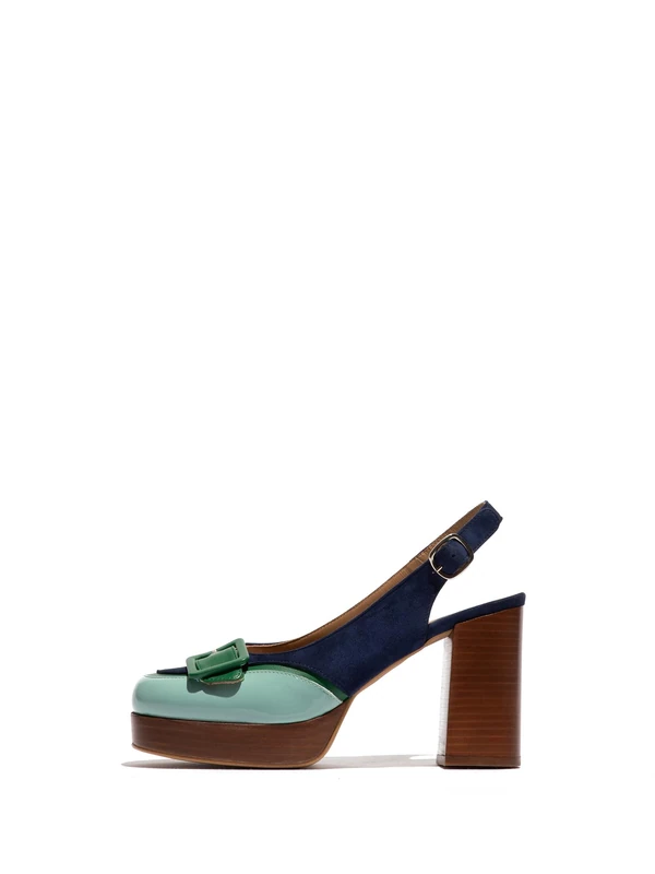 Fly London EVAH243FLY Women's Shoes - Sky Blue/Emerald/Blue