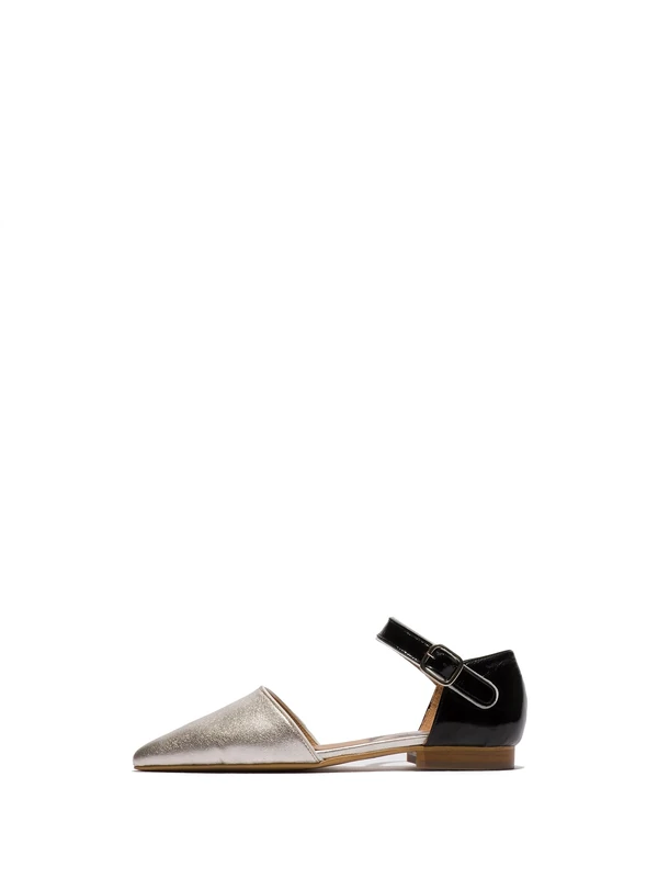 Fly London Women's SARJ266FLY Ballet, Silver/Black/White, 3 UK