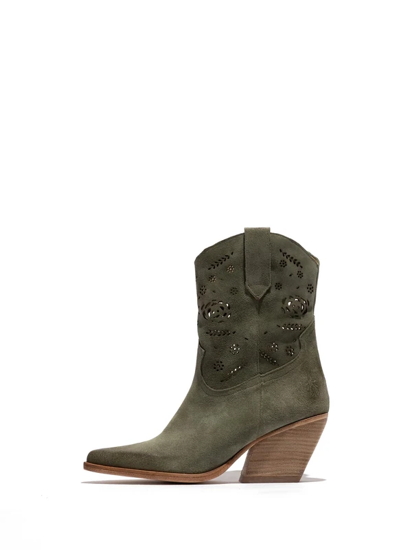 Fly London Women's WALU289FLY Western Boot, SMOG, 4 UK