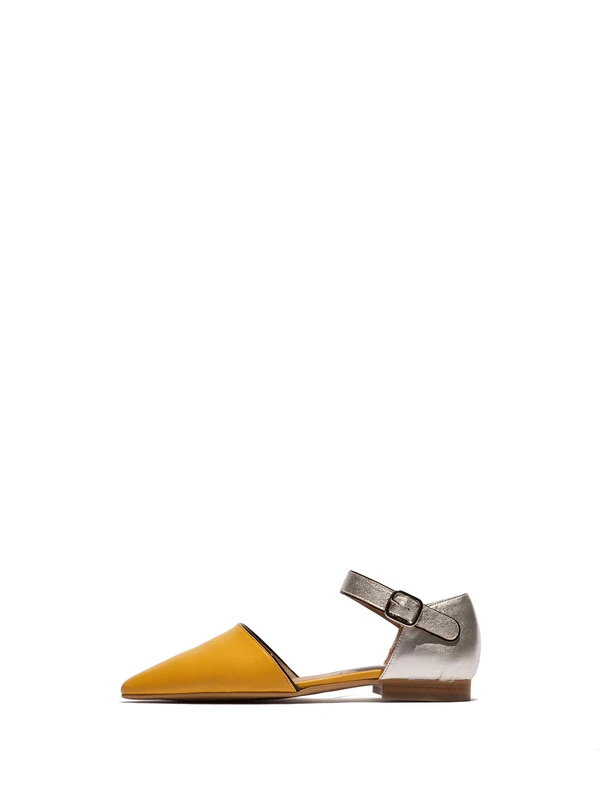 Fly London Women's SARJ266FLY Ballet, Yellow/Silver/Black, 9 UK