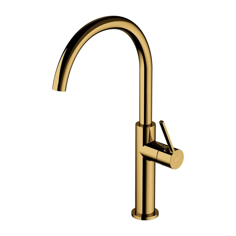 Omnires TL6050GL Kitchen Sink tap with a Fixed spout Tula-gold-TL6050GL, Gold