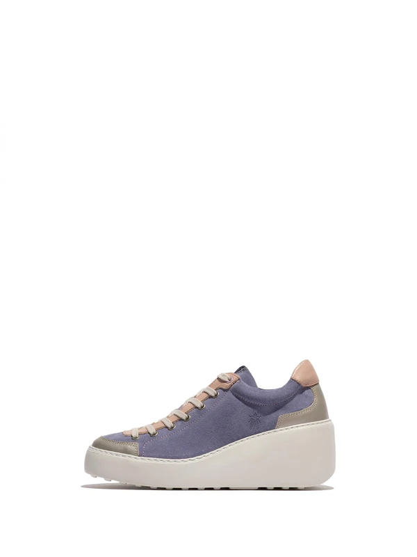 Fly London Women's DUFY671FLY Sneaker, Silver/Pale Pink/Violet, 2 UK