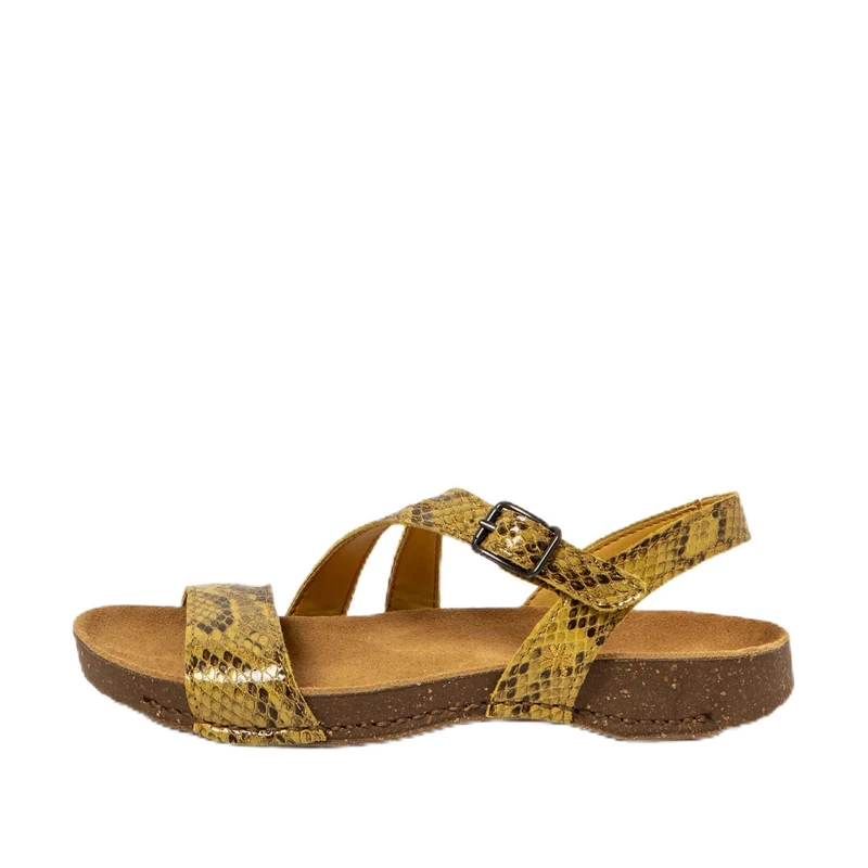ART Women's 1045 I Breathe Flat Sandal, Lemon, 5 UK