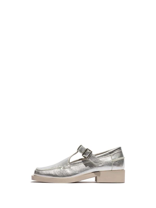 Fly London Women's ROZI209FLY Loafers, Silver, 6 UK