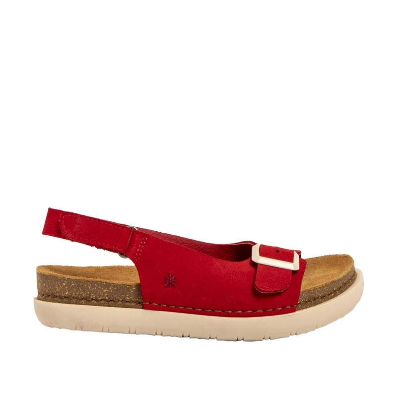 ART 1719 Rhodes, Women's Flat Sandals, red, 8 UK