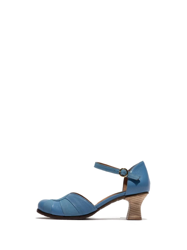 Fly London Women's BESH087FLY Pumps, Blue, 8 UK