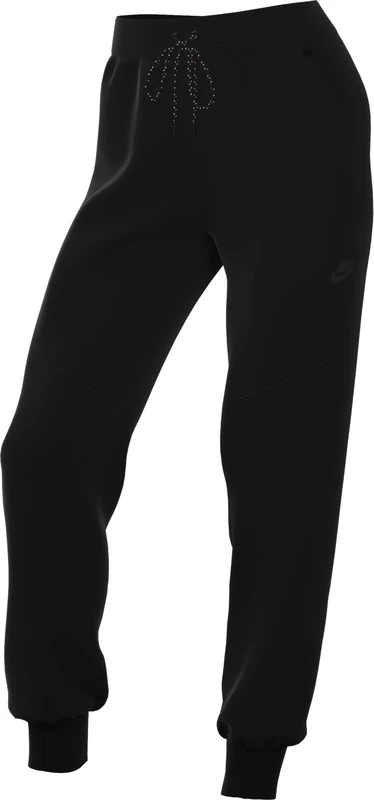 Nike Women's Tch Fleece Mr 2 Sweatpants, Black/Black, XL
