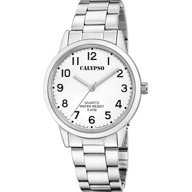 Calypso Mens Stainless Steel Watch with Steel Bracelet K5858/1