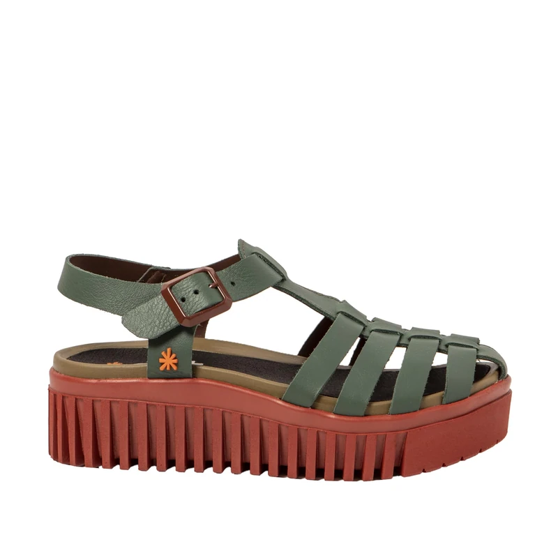 ART 1575 Brighton Flat SandalsWomen, Foliage, 8 UK