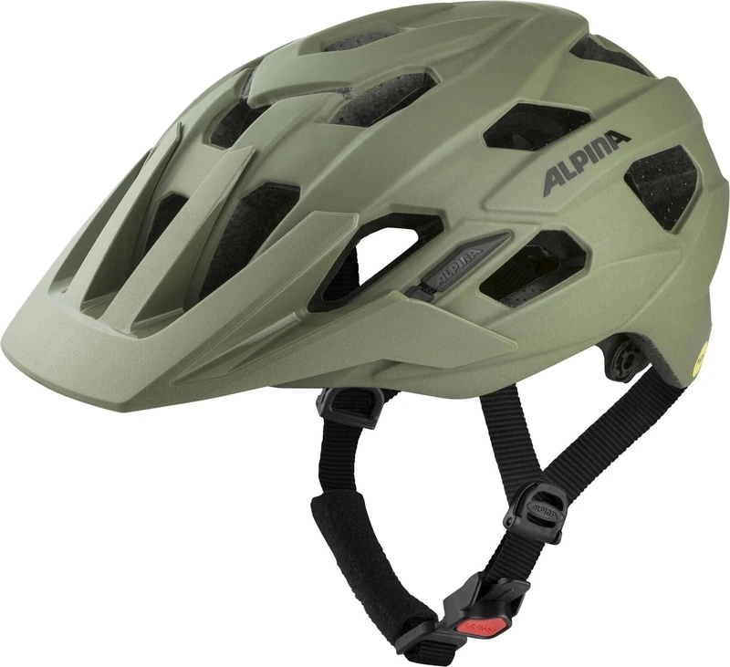 ALPINA PLOSE MIPS, olive matt, 57-61 cm, bike helmet for men and women, individually adjustable