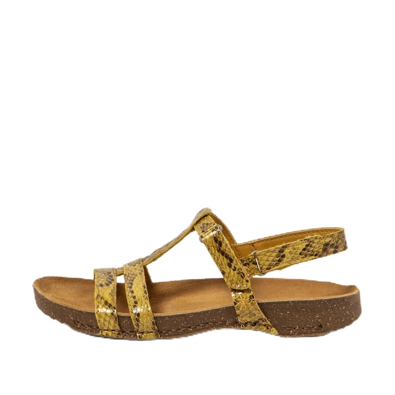 ART Women's 0946 I Breathe Flat Sandal, Lemon, 3.5 UK