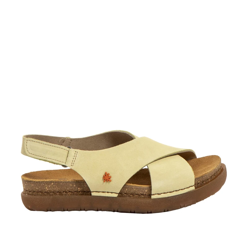 Art 1710 Rhodes, Women's Flat Sandals, Lime, 37 EU, lime, 5 UK