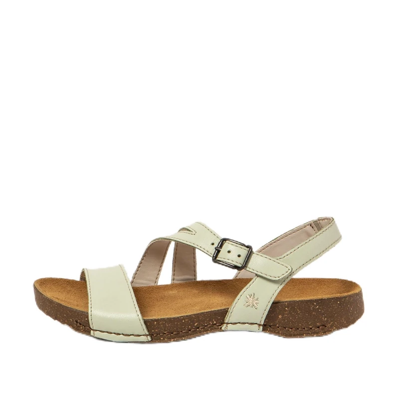 Art Women's 1045 I Breathe Flat Sandal, Lime, 5 UK
