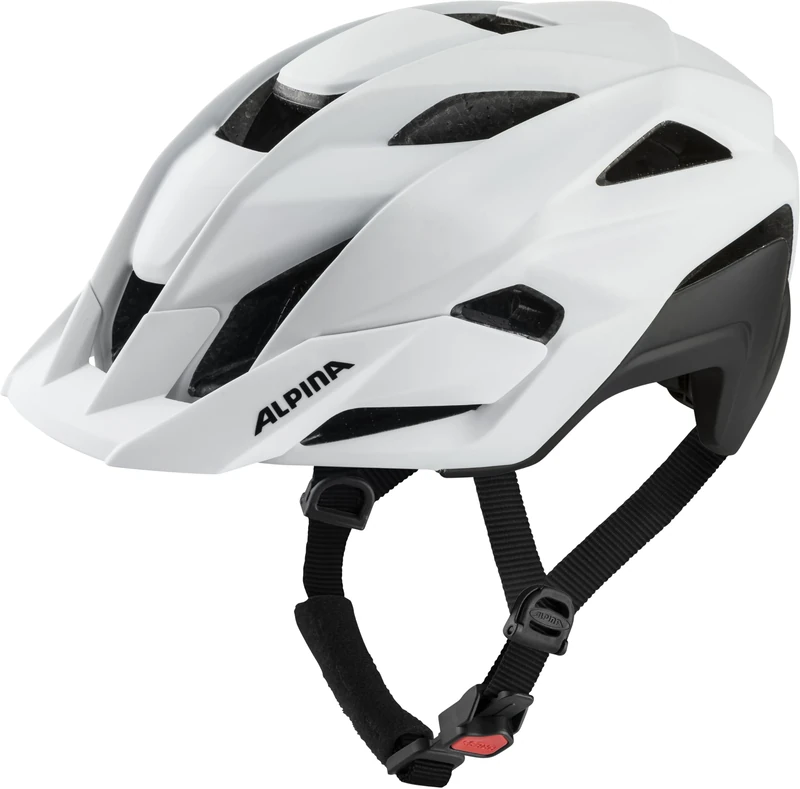 ALPINA STAN MIPS, white matt, 55-59 cm, bike helmet with Mips technology for men and women, ideal for leisure activities