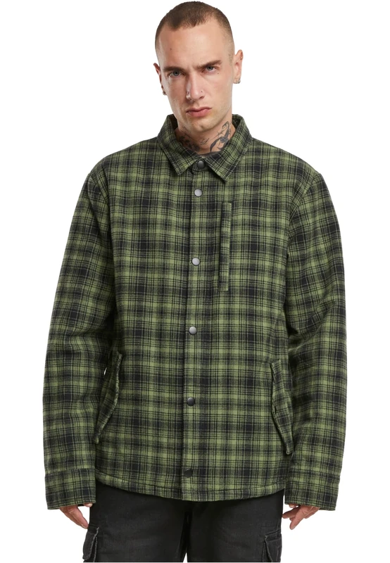 Brandit Men's Classic Sherpa Jacket, Olive-Black, 5XL