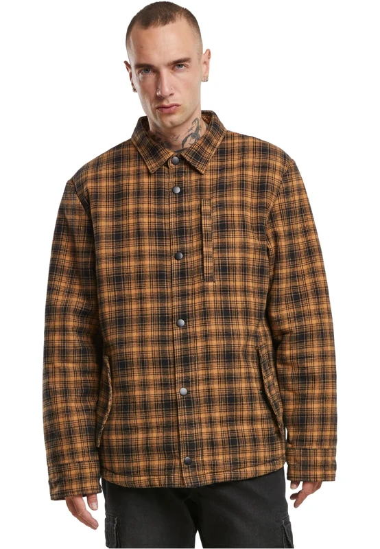 Brandit Men's Classic Sherpa Jacket, Camel-Black, XL