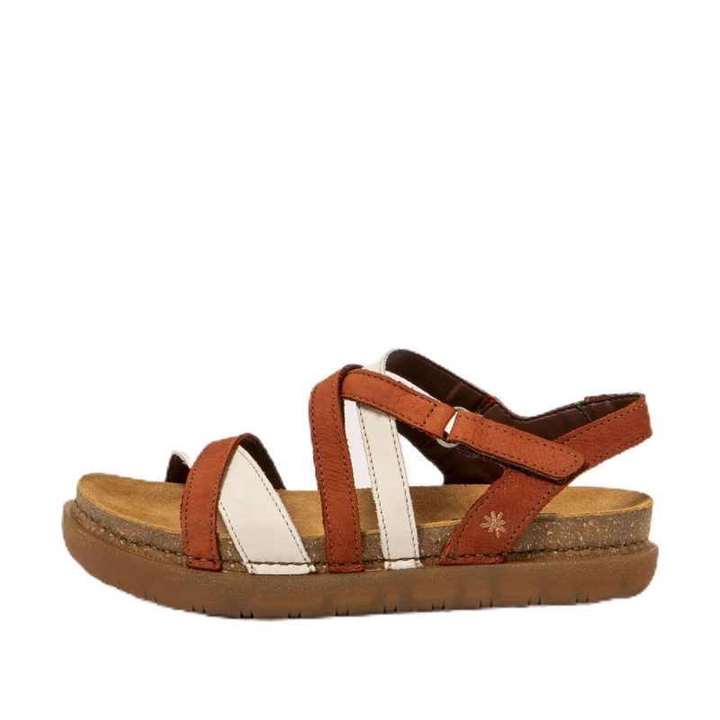 ART Women's 1714 Rhodes Flat Sandal, D Orange Cream, 3.5 UK