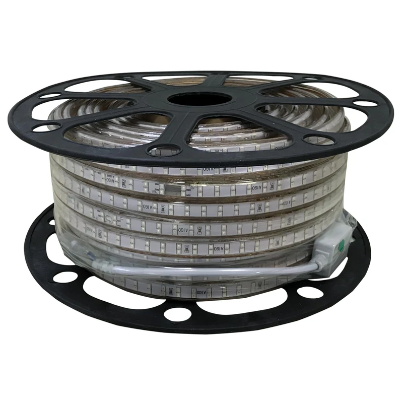 Glowster 50 m 10 mm high Voltage Green LED Strip, high Brightness, Low Consumption, Ideal for Outdoor Decoration and Signage.