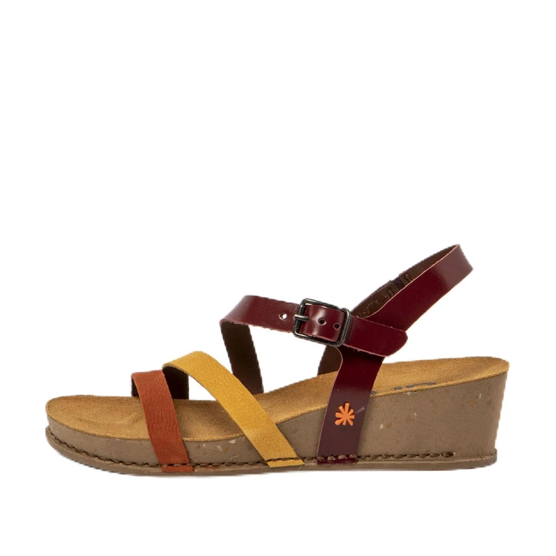 Art 1930 I Live, Wedge Sandals Women, Multi Bordeaux, 40 EU, Multicoloured, Burgundy, 8 UK