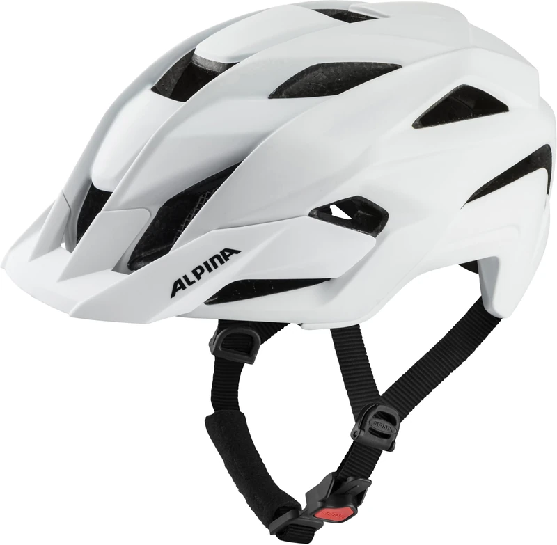 ALPINA KAMLOOP, white matt, 55-59 cm, versatile all-mountain and trail riding helmet for optimum protection and comfort for adults